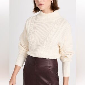 Veronica Beard Bertilda Cable Knit Sweater